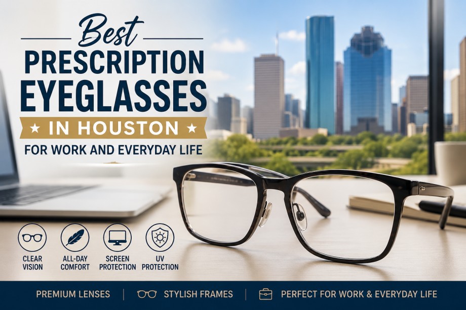 Best Prescription Eyeglasses in Houston for Work and Everyday Life