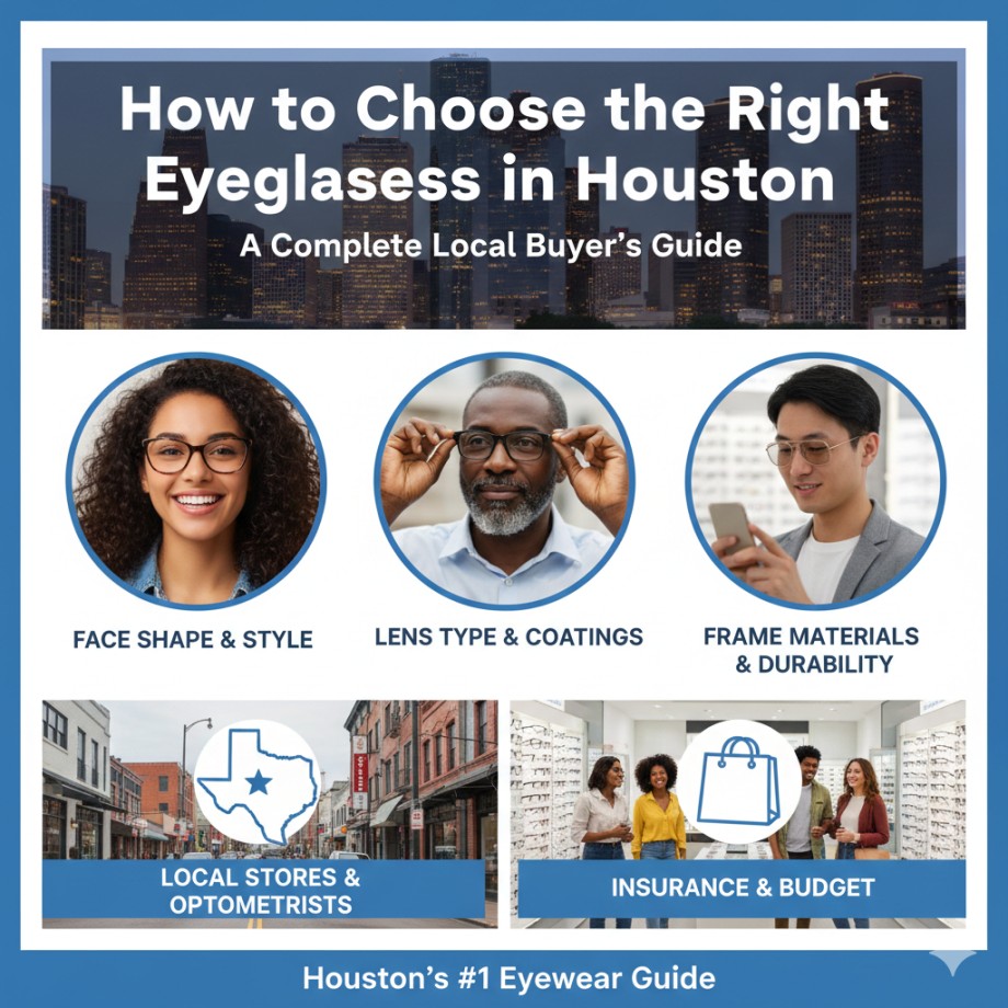 How to Choose the Right Eyeglasses in Houston: A Complete Local Buyer’s Guide