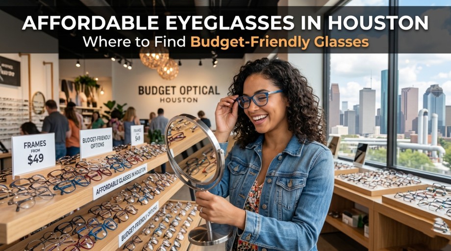 Affordable Eyeglasses in Houston: Where to Find Budget-Friendly Glasses